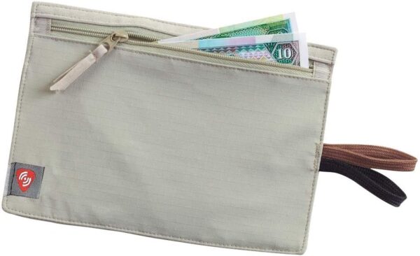 Lewis N. Clark RFID Blocking Money Belt Travel Pouch + Credit Card, ID, Passport Holder for Women & Men, Tan, One Size