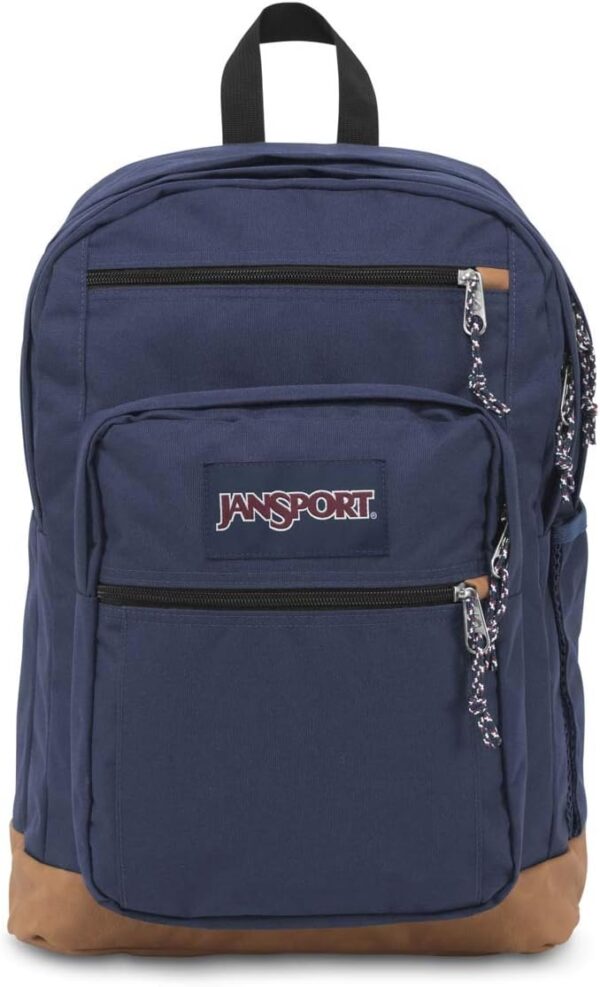 JanSport Cool Backpack, with 15-inch Laptop Sleeve – Large Computer Bag Rucksack with 2 Compartments, Ergonomic Straps, Navy