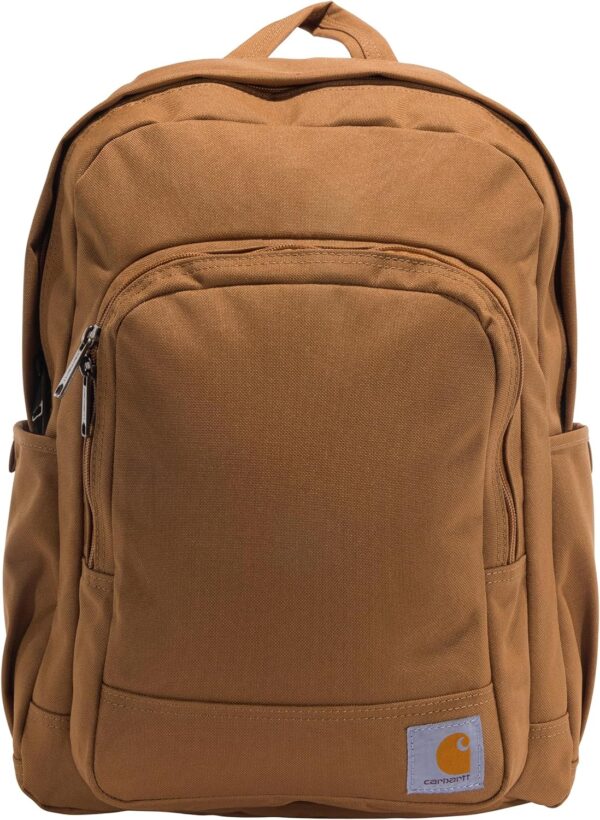 Carhartt 25L Classic Backpack, Durable Water-Resistant Pack with Laptop Sleeve, Brown, One Size