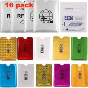 16 RFID Blocking Sleeves Envelopes(10 Credit Card …