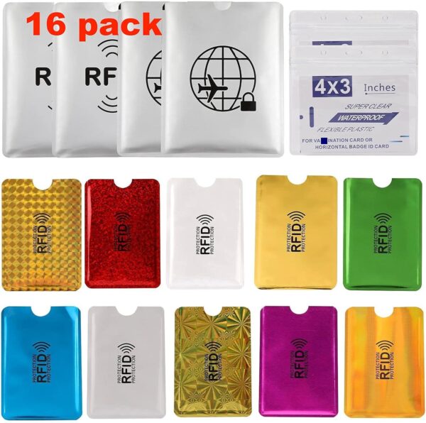 16 RFID Blocking Sleeves Envelopes(10 Credit Card …