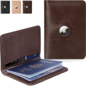 ALLIVE Genuine Leather Passport Holder Women Men, …