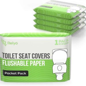 Toilet Seat Covers Paper Flushable (50 Pack) – XL …