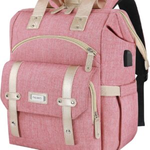 FALANKO Backpack for Women,Wide Open Work Large USB …..