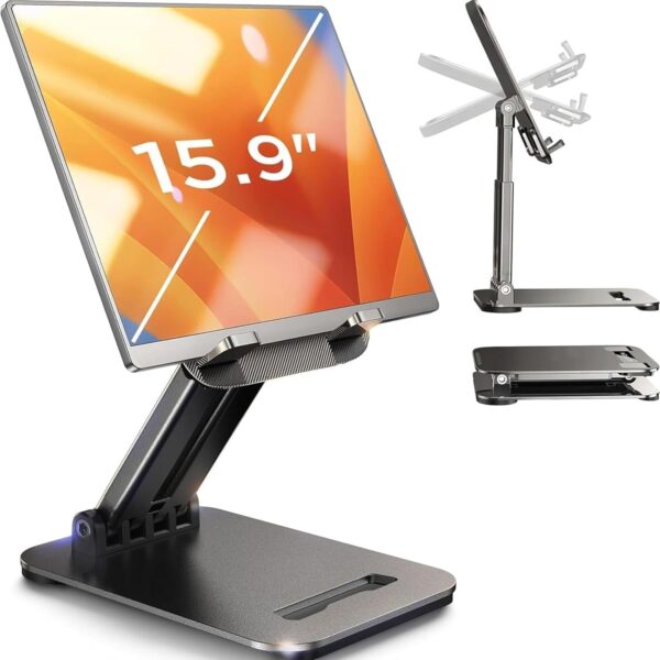 LISEN Tablet Stand for iPad Stand Holder Desk, Fol…