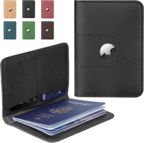 ALLIVE Genuine Leather Passport Holder Women Men, …