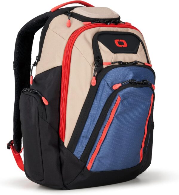 OGIO Backpack, Tan/Blue/Red, Gambit Pro (25 Liter)