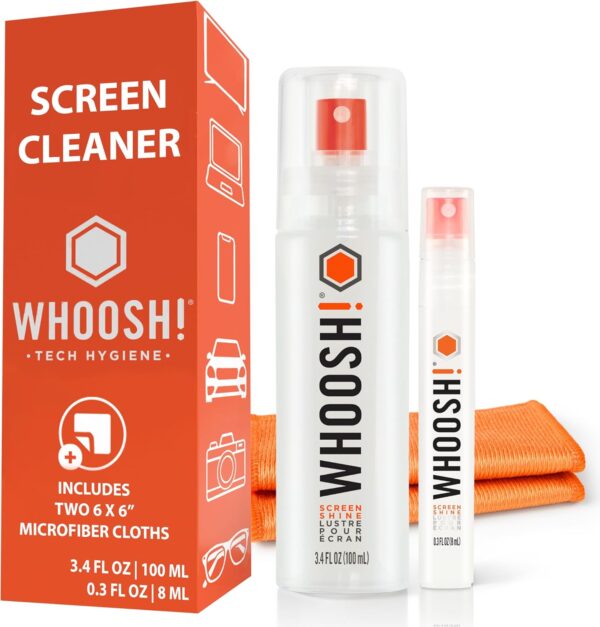 WHOOSH! Laptop Screen Cleaner Spray and Wipe – 3.4…