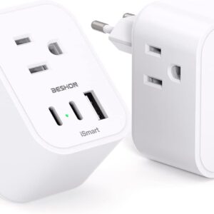 【2-Pack】 European Travel Plug Adapter, Internation…