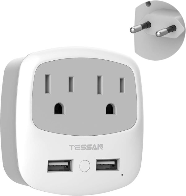 European Travel Plug Adapter Converter, TESSAN Int…