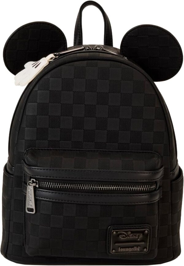 Loungefly Mickey Mouse Checkered Texture Mini Back…