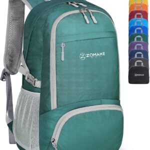 ZOMAKE Lightweight Packable Backpack 30L – Foldabl…