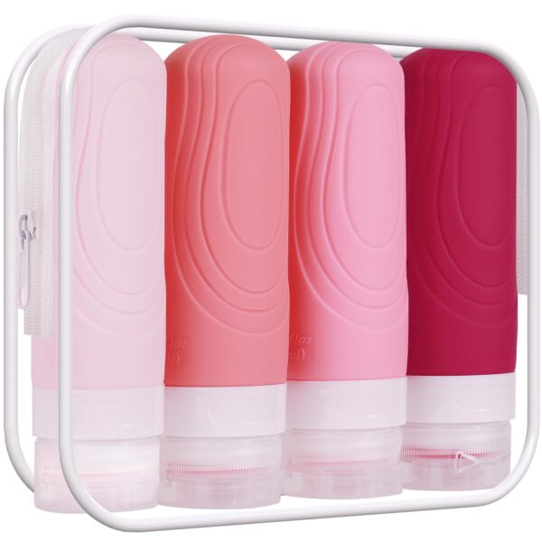 GLAMFIELDS TSA Approved Travel Bottles for Toiletr…