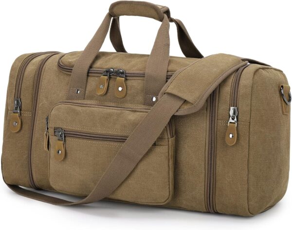 Gonex Canvas Duffle Bag for Travel, 50L Duffel Ove…