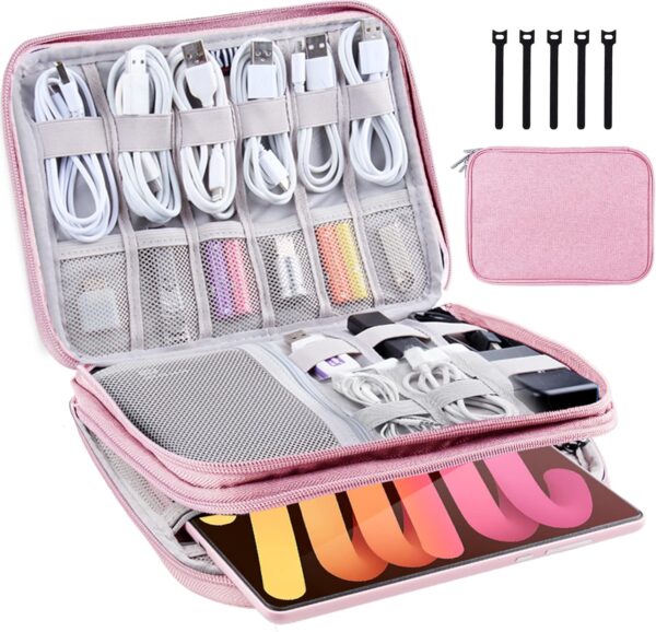 Electronic Organizer Travel Case, Travel Cable Bag…