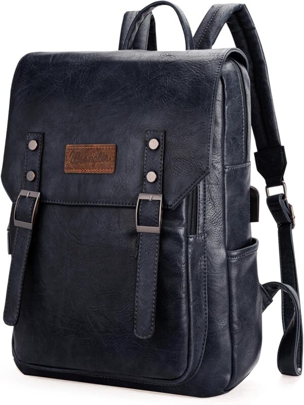 Wrangler Backpack for Women & Men Vegan Leather Tr…