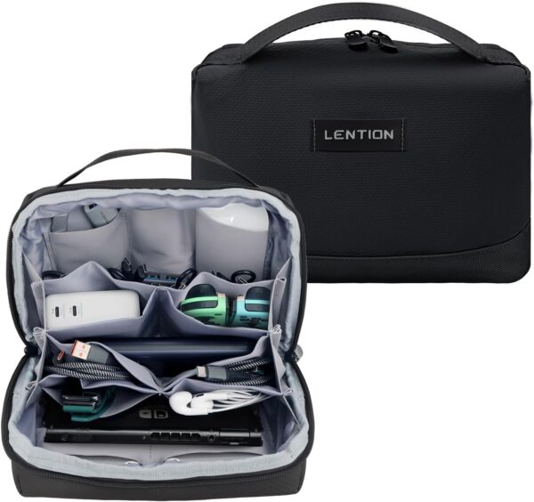 LENTION Travel Electronic Cable Organizer Bag Pouc…