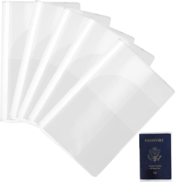 10 Pcs Transparent Plastic Passport Protector, Cle…