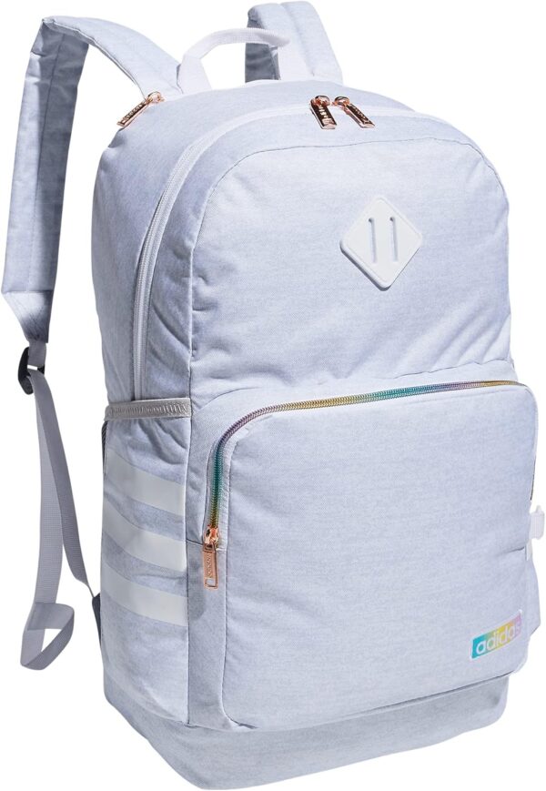 adidas Classic 3-Stripe Durable Backpack Student A…