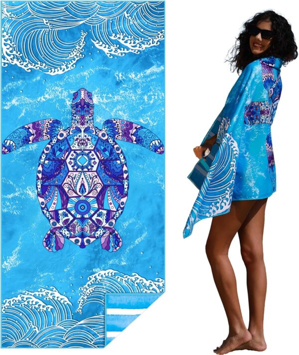 Microfiber Thin Lightweight Beach Towel Sand Free …