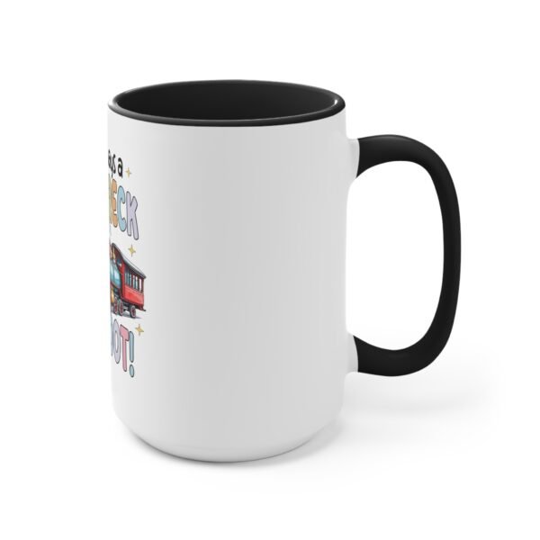 RML Funny Trainwreck Accent Mug | Quirky Gift for Coffee Lovers, Humorous Cup, Fun Birthday Present, Cute Office Mug, Playful Drinkware - Image 15