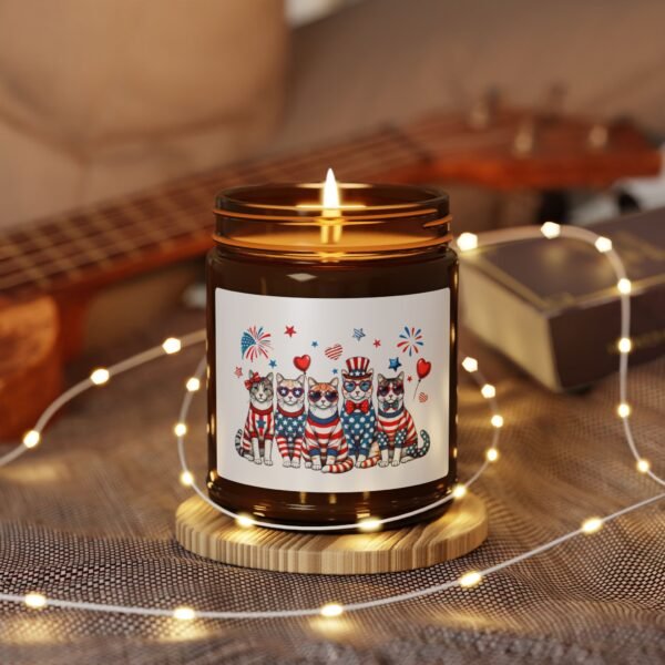 Scented Soy Candle - America Lightning Design, Patriotic Home Decor, Gift for Independence Day, Relaxation, Aromatherapy Candle - Image 7