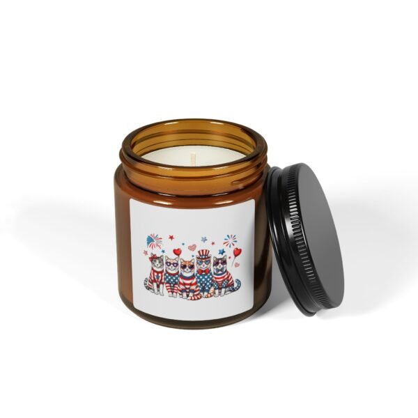 Scented Soy Candle - America Lightning Design, Patriotic Home Decor, Gift for Independence Day, Relaxation, Aromatherapy Candle - Image 2