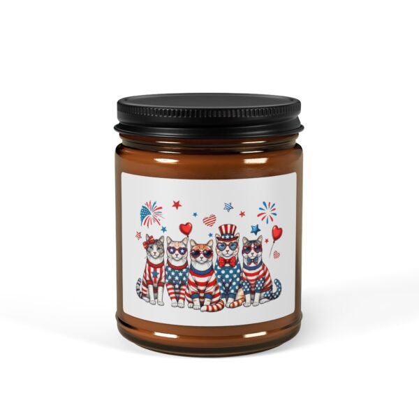 Scented Soy Candle - America Lightning Design, Patriotic Home Decor, Gift for Independence Day, Relaxation, Aromatherapy Candle - Image 5