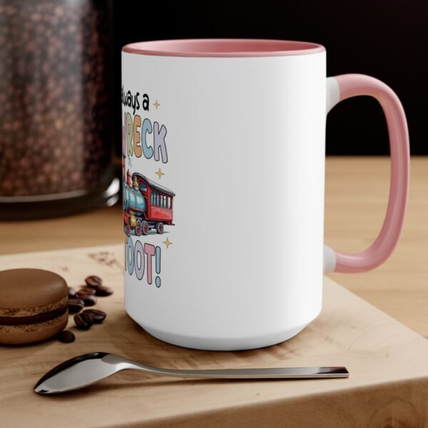 RML Funny Trainwreck Accent Mug | Quirky Gift for Coffee Lovers, Humorous Cup, Fun Birthday Present, Cute Office Mug, Playful Drinkware - Image 20