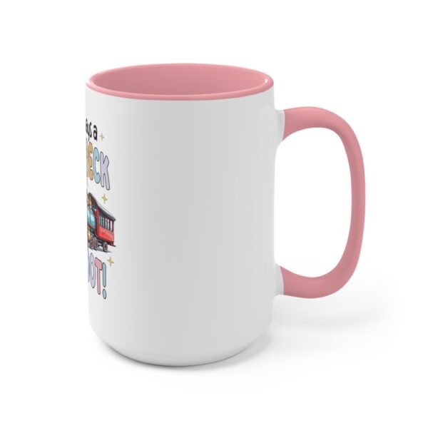 RML Funny Trainwreck Accent Mug | Quirky Gift for Coffee Lovers, Humorous Cup, Fun Birthday Present, Cute Office Mug, Playful Drinkware - Image 19