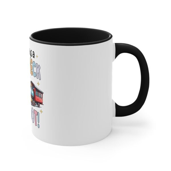 RML Funny Trainwreck Accent Mug | Quirky Gift for Coffee Lovers, Humorous Cup, Fun Birthday Present, Cute Office Mug, Playful Drinkware - Image 11