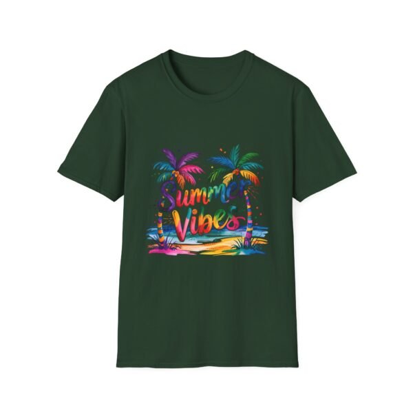 Summer Vibes Unisex Softstyle T-Shirt, Beachwear, Gift for Travelers, Summer Apparel, Tropical T-Shirt, Vacation Tee - Image 21