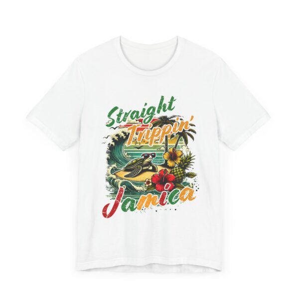 Tropical Vibe Tee - Unisex Jersey Short Sleeve Tee - Straight Trippin' Jamaica - Image 7