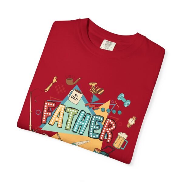 Father's Day Garment-Dyed T-Shirt, Unisex Tee for Dad, Unique Father's Day Gift, Casual Wear, Dad's Special Day Apparel - Image 35