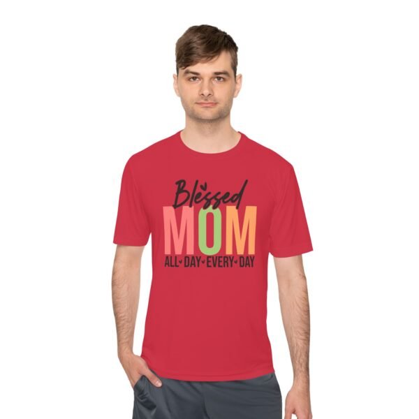 Blessed Mom Unisex Moisture Wicking Tee, Mom Shirt, Fitness Apparel, Mother's Day Gift, Everyday Wear, Active Lifestyle Top - Image 11