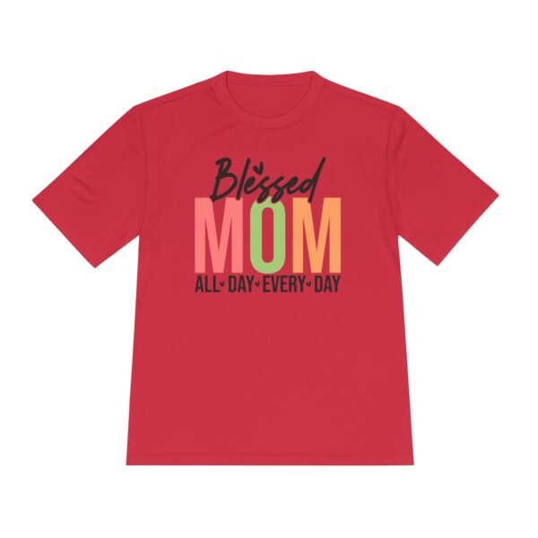 Blessed Mom Unisex Moisture Wicking Tee, Mom Shirt, Fitness Apparel, Mother's Day Gift, Everyday Wear, Active Lifestyle Top - Image 9