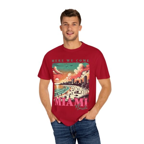 Miami Sunset T-Shirt, Vintage Florida Tee, Retro Beachwear, Summer Vacation Shirt, Unisex Graphic Tee, Travel Apparel - Image 51