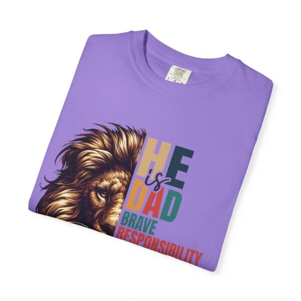 He is Dad Lion Graphic T-Shirt, Father's Day Gift, Unisex Tee, Dad Humor Shirt, Gift for Dad, Warrior Dad Apparel - Image 7