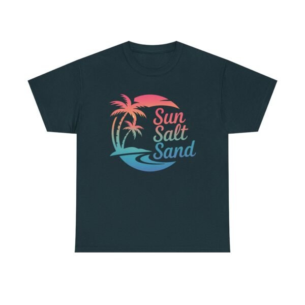 Tropical Beach Tee, Sun Salt Sand T-Shirt, Summer Vibes Shirt, Ocean Lover Apparel, Beach Vacation Clothing, Coastal Gift Idea - Image 8
