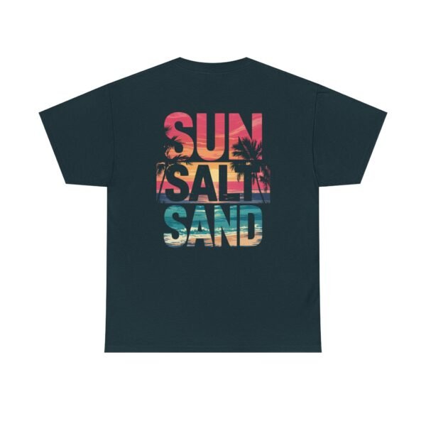 Tropical Beach Tee, Sun Salt Sand T-Shirt, Summer Vibes Shirt, Ocean Lover Apparel, Beach Vacation Clothing, Coastal Gift Idea - Image 9