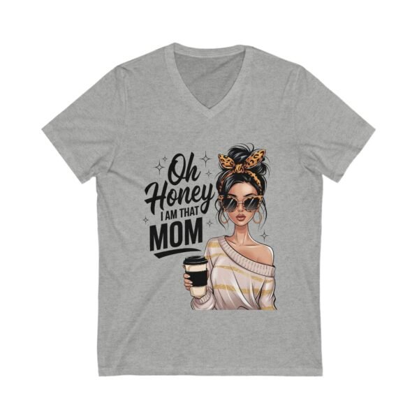 RML Oh Honey, I Am That Mom Infinity Love V-Neck Tee - Cute Sister Shirt, Gift for Sisters, Family Reunion Apparel, Birthday Gift, Infinity Symbol Design - Image 9