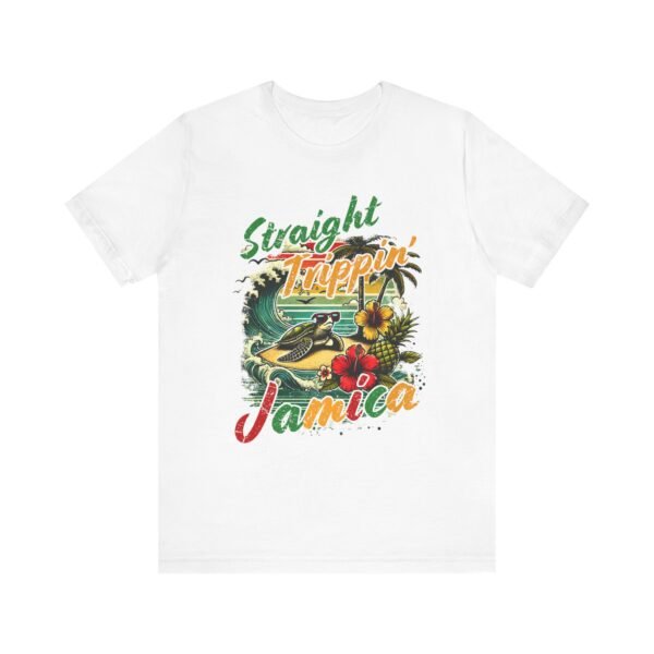 Tropical Vibe Tee - Unisex Jersey Short Sleeve Tee - Straight Trippin' Jamaica - Image 5