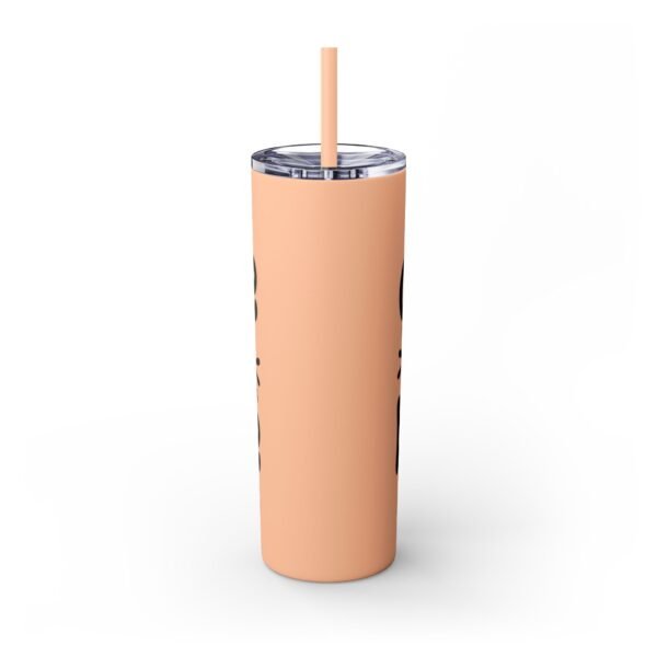Coffee Kick-In Skinny Tumbler, 20oz | Motivational Drinkware for Daily Boost, Gifts for Coffee Lovers, Travel Mug, Unique Drink [...] - Image 2