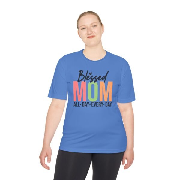 Blessed Mom Unisex Moisture Wicking Tee, Mom Shirt, Fitness Apparel, Mother's Day Gift, Everyday Wear, Active Lifestyle Top - Image 8