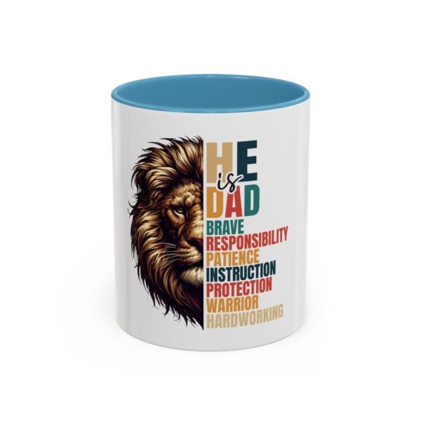 Dad-Themed Accent Coffee Mug: Perfect Gift for Father's Day, Birthday, or Everyday Appreciation, Unique Design, Coffee Lover's Must-Have