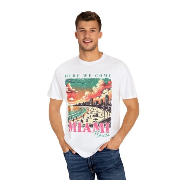 Miami Sunset T-Shirt, Vintage Florida Tee, Retro Beachwear, Summer Vacation Shirt, Unisex Graphic Tee, Travel Apparel - Image 14