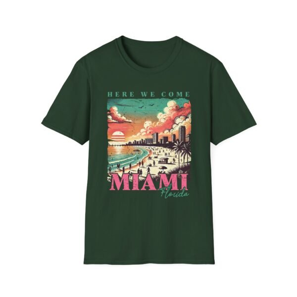 Miami Beach Vibes Unisex Softstyle T-Shirt, Summer Apparel, Vacation Tee, Graphic Shirt for Beach Lovers, Travel Gift - Image 19