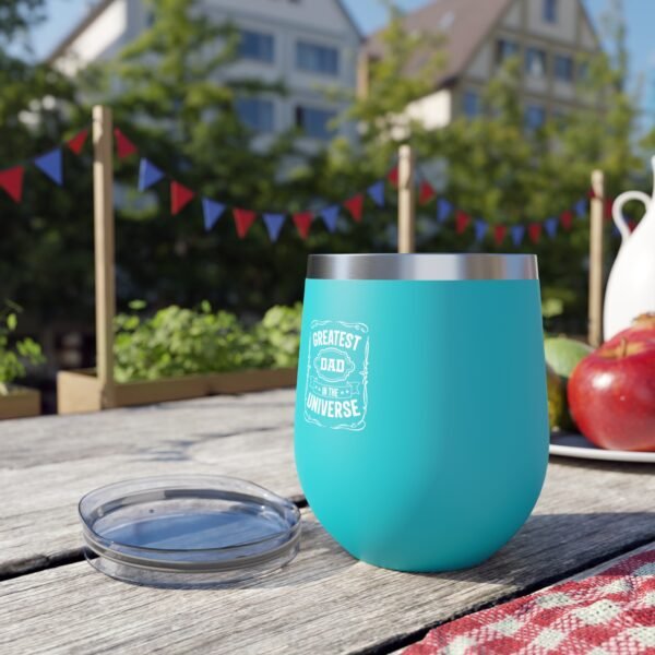 Greatest Dad in the Universe Copper Insulated Cup | 12oz Travel Mug, Gifts for Dad, Father's Day, Coffee Lover, Unique Dad Gifts - Image 11