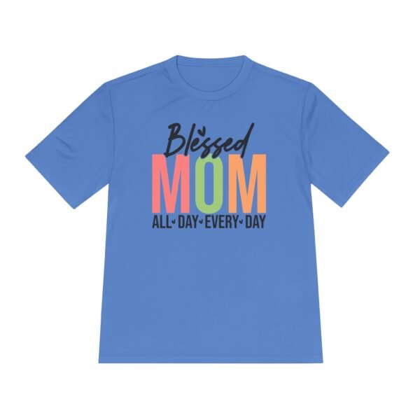 Blessed Mom Unisex Moisture Wicking Tee, Mom Shirt, Fitness Apparel, Mother's Day Gift, Everyday Wear, Active Lifestyle Top - Image 5