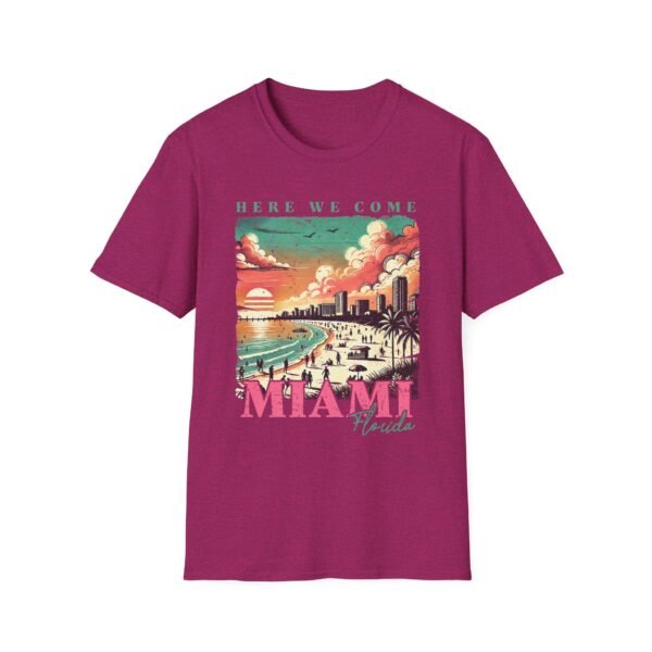 Miami Beach Vibes Unisex Softstyle T-Shirt, Summer Apparel, Vacation Tee, Graphic Shirt for Beach Lovers, Travel Gift - Image 15